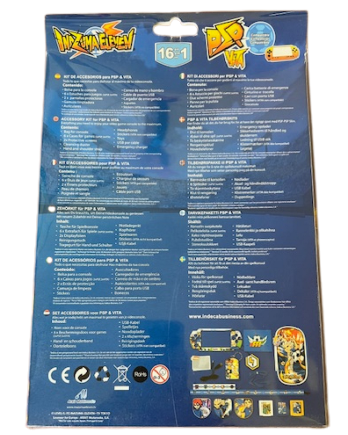 ¡Prepárate para vivir tu pasión por el fútbol con el Kit de Accesorios Inazuma Eleven 16 en 1! ⚽⚡