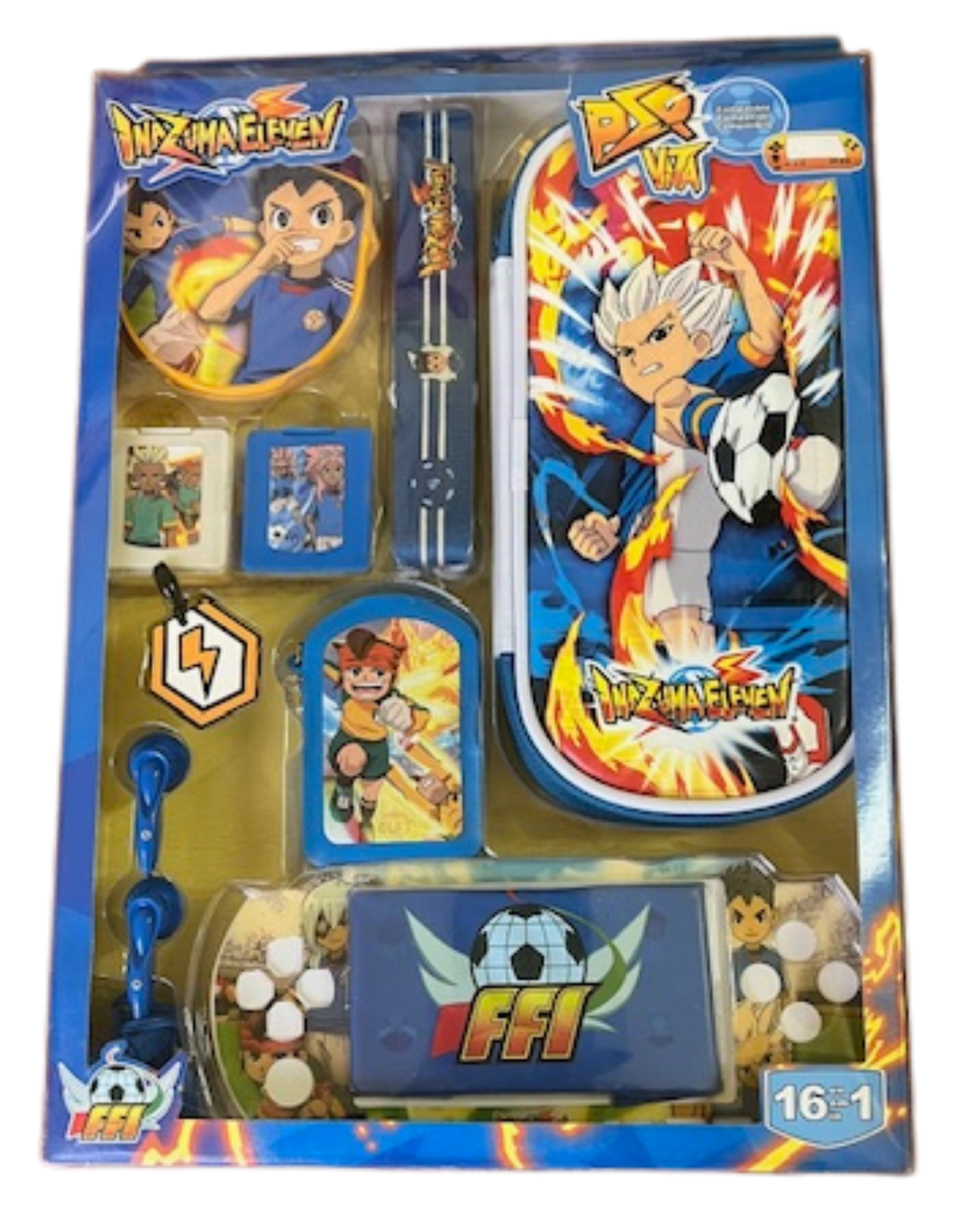 ¡Prepárate para vivir tu pasión por el fútbol con el Kit de Accesorios Inazuma Eleven 16 en 1! ⚽⚡